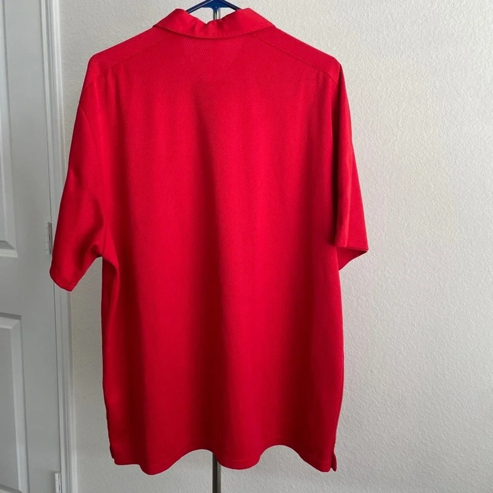 Nike Dri-FIT Ohio State Buckeyes Mens Red Short Sleeve Polo Shirt XL